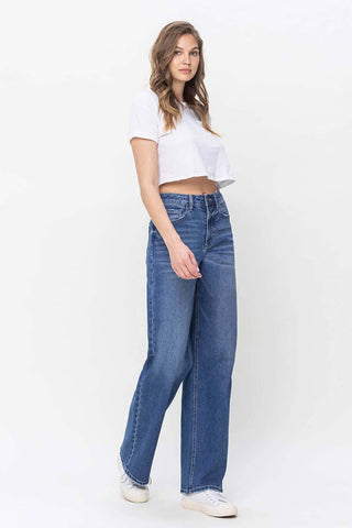 90'S Vintage Super High Rise Loose Fit Jeans
