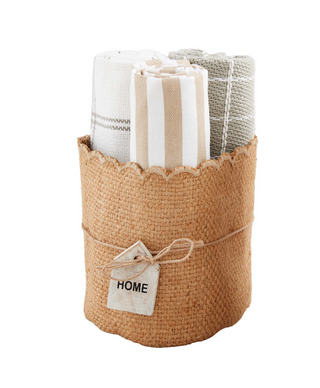 Happy Towel & Scallop Bucket Sets