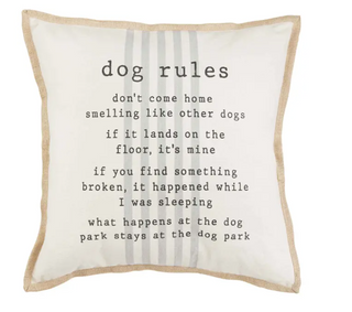 Dog Rules Pillow