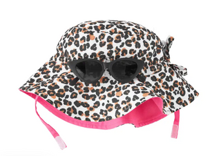 Leopard Sun Hat/Glasses
