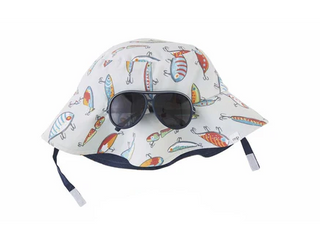 Lure Print Hat and Glasses