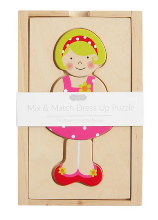 Girl Dress Up Puzzle/Wood
