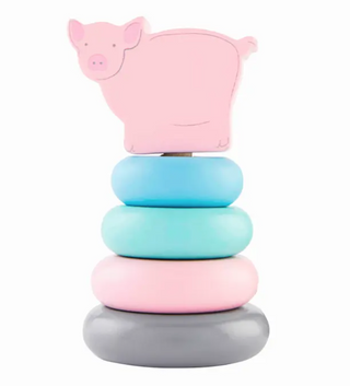 Pig Farm Wood Stacking Toy