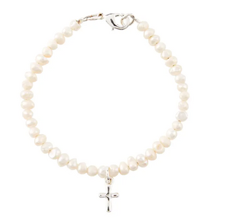 Cross Pearl Bracelet