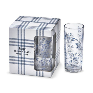 Cottage Floral Set of 4 Glasses