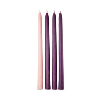 Beeswax Advent 12" Taper Candles