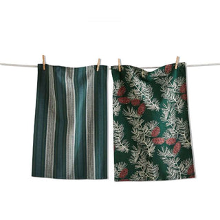 Wilde Pinecone Dish Towel Set of 2