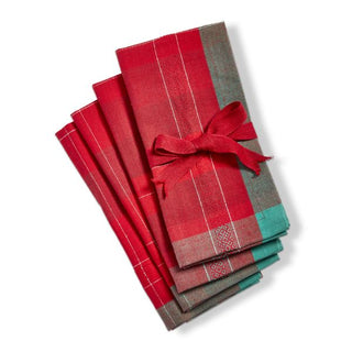 Joyous Plaid Napkin Set of 4