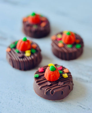 Fall Halloween Pumpkin Patch Chocolate Covered Oreos