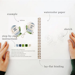 Winter watercolor workbook