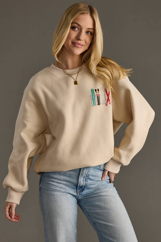 Tan Apres Ski Club Sweatshirt