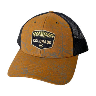 Topo Canvas Trucker Hat - Khaki