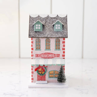 VIL1051 - Pink Bakery Light Up Christmas Village House