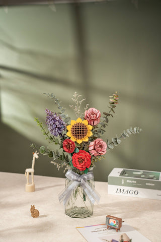 3D Wooden Flower Puzzle