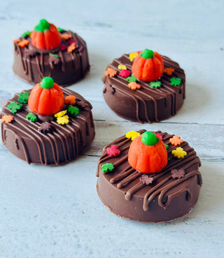 Fall Halloween Pumpkin Patch Chocolate Covered Oreos