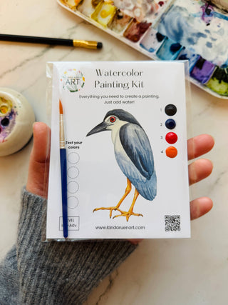 Night Heron Watercolor Kit