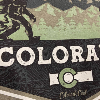 Bigfoot Silhouette T-Shirt - Military Green