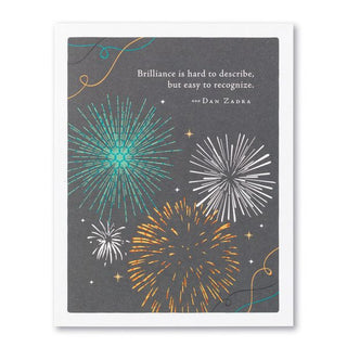 Brilliance Is Hard To Describe But Easy To Recognize Card