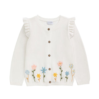 Ivory Floral Cardigan