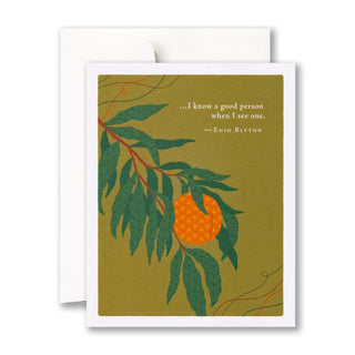 I Know A Good Person Thank You Card