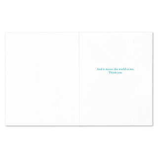 You Give & Give Thank You Card