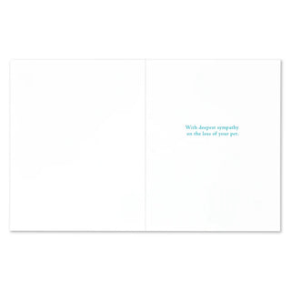 Tender Memories Pet Sympathy Card