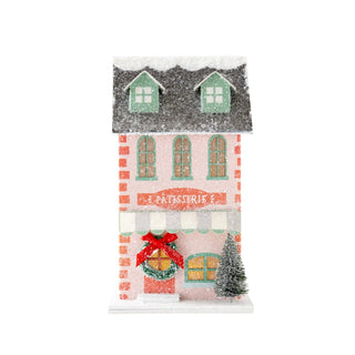 VIL1051 - Pink Bakery Light Up Christmas Village House