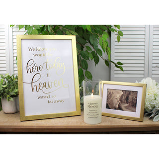 Lillian Rose Memorial Wedding Sign in Gold Frame