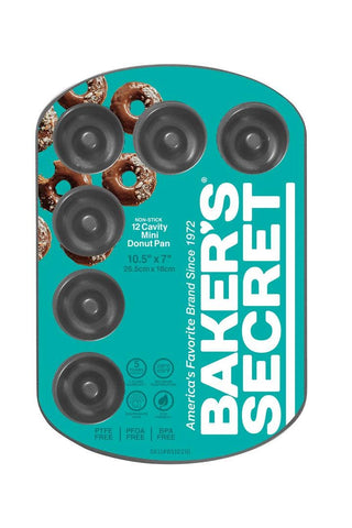 Baker's Secret 12 Cavity Mini Donut Pan