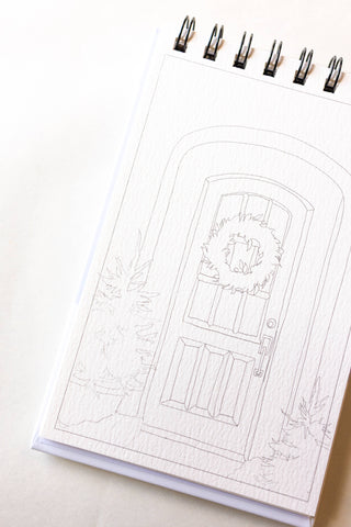 A little bit of winter - mini watercoloring book
