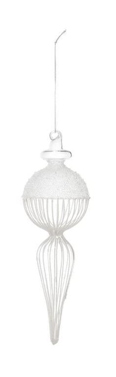 Crystal Beaded Finial Ornament