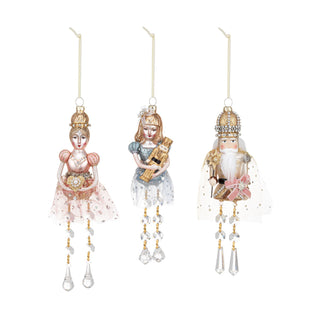 Ballerina Nutcracker Blown Glass Ornament