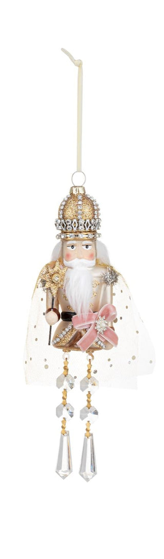 Ballerina Nutcracker Blown Glass Ornament