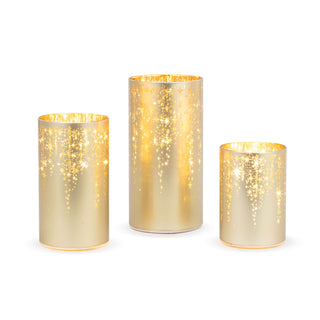 Gold Star LED Candle Holder