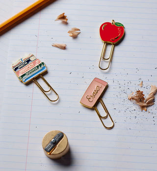Schoolhouse Enamel Paper Clip Set