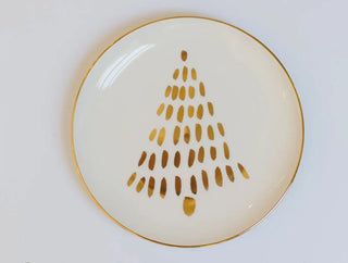Gold Tree 2 Appetizer Plate