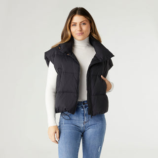 Jana Chunky Down Vest with Cinched Bottom