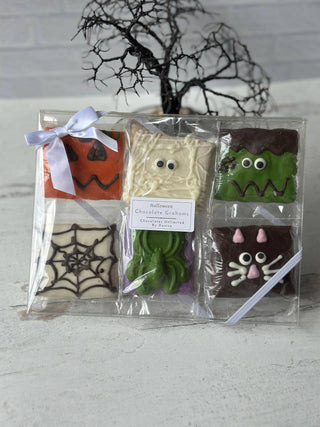 Halloween Spooky Chocolate Covered Graham Cracker Set