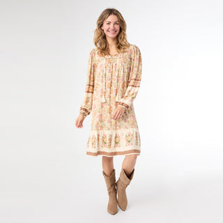 Autumn Delight Long Sleeve Printed Dress