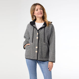Kendrick Hooded Button Front Cardigan
