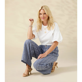 Camille Top with Pearl Puff Sleeve