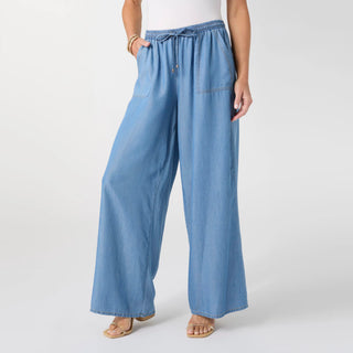 Khloe Chambray Pant with Pockets