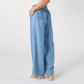 Khloe Chambray Pant with Pockets