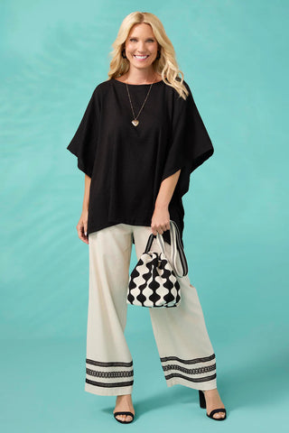 Gabriella Textured Poncho