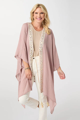 Lila Embellished Tie Front Wrap