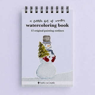 A little bit of winter - mini watercoloring book