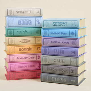 Vintage Bookshelf Classic Board Games