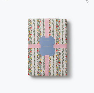 Rosette Stripe Cotton Tablecloth 70x90