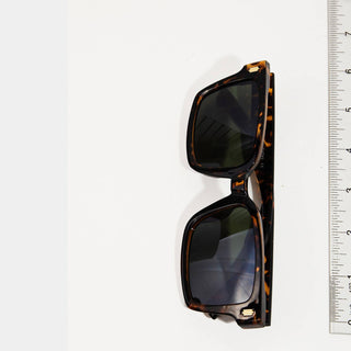 Metallic Accent Resin Frame Sunglasses