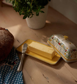 Home Sweet Home Porcelain Butter Dish